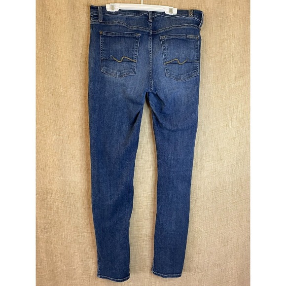 7 FOR ALL MANKIND Roxanne Skinny‎ Jeans Women's Size 32 - Picture 2 of 7